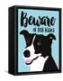 Beware of Dog Kisses-Ginger Oliphant-Framed Stretched Canvas