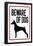 Beware of Dog Sign Art Print Poster-null-Framed Poster