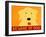 Beware Of Dog Yellow-Stephen Huneck-Framed Giclee Print