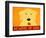 Beware Of Dog Yellow-Stephen Huneck-Framed Premium Giclee Print