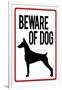 Beware of Dog-null-Framed Art Print