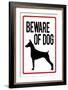 Beware of Dog-null-Framed Art Print