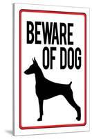 Beware of Dog-null-Stretched Canvas