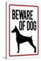 Beware of Dog-null-Stretched Canvas