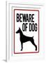 Beware of Dog-null-Framed Art Print