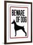 Beware of Dog-null-Framed Art Print