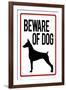 Beware of Dog-null-Framed Art Print