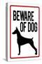 Beware of Dog-null-Stretched Canvas