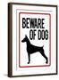 Beware of Dog-null-Framed Art Print