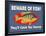 Beware of Fish-Mark Frost-Framed Giclee Print