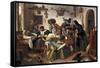 Beware of Luxury, circa 1663-Jan Havicksz. Steen-Framed Stretched Canvas