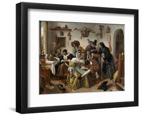 Beware of Luxury ("In Weelde Siet Toe")-Jan Havicksz. Steen-Framed Giclee Print