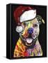 Beware of Pit Bulls Christmas Edition-Dean Russo-Framed Stretched Canvas