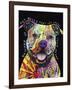 Beware of Pit Bulls-Dean Russo-Framed Giclee Print