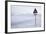 Beware of Polar Bear Traffic Sign on Ice Road-Stephen Studd-Framed Photographic Print