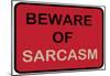 Beware of Sarcasm-null-Mounted Poster