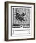 Beware of the Dog Mosaic-null-Framed Art Print