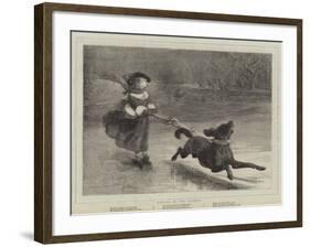 Beware of the Express!-Samuel Edmund Waller-Framed Giclee Print