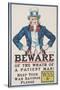 Beware of the Wrath of a Patient Man! Poster-James Montgomery Flagg-Stretched Canvas