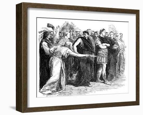 Beware the Ides of March, 1858-John Gilbert-Framed Giclee Print