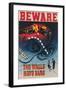 Beware, the Walls Have Ears-null-Framed Art Print