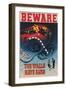 Beware, the Walls Have Ears-null-Framed Art Print