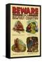 Beware this is Bigfoot Country Lessons-Lantern Press-Framed Stretched Canvas