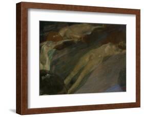 Bewegtes Wasser (Moving Water)-Gustav Klimt-Framed Giclee Print