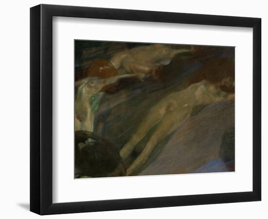 Bewegtes Wasser (Moving Water)-Gustav Klimt-Framed Giclee Print