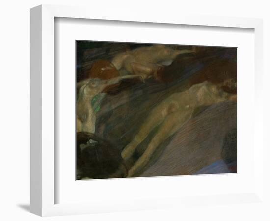 Bewegtes Wasser (Moving Water)-Gustav Klimt-Framed Giclee Print