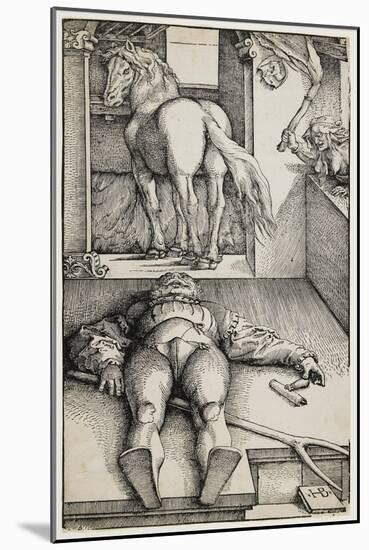 Bewitched Groom, C. 1544-Hans Baldung Grien-Mounted Giclee Print