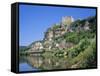 Beynac, the Dordogne, Aquitaine, France, Europe-Roy Rainford-Framed Stretched Canvas