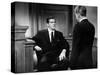 BEYOND A REASONABLE DOUBT, 1956 directed by FRITZ LANG Dana Andrews (b/w photo)-null-Stretched Canvas