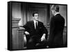 BEYOND A REASONABLE DOUBT, 1956 directed by FRITZ LANG Dana Andrews (b/w photo)-null-Framed Stretched Canvas