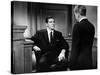 BEYOND A REASONABLE DOUBT, 1956 directed by FRITZ LANG Dana Andrews (b/w photo)-null-Stretched Canvas