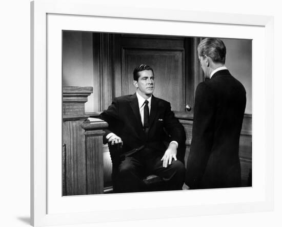 BEYOND A REASONABLE DOUBT, 1956 directed by FRITZ LANG Dana Andrews (b/w photo)-null-Framed Photo