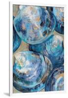 Beyond Blue Shells Light-Jeanette Vertentes-Framed Art Print