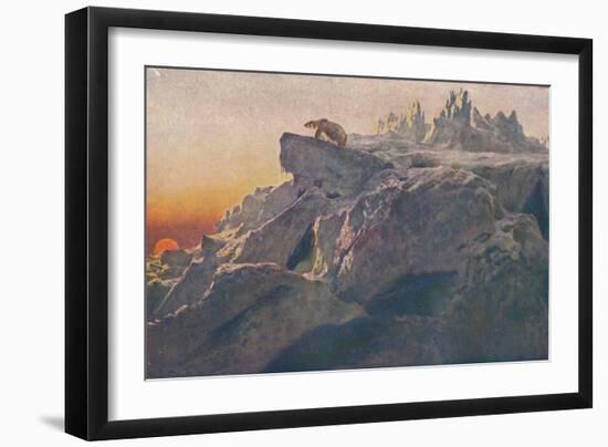 'Beyond Man's Footsteps', 1894 (1909)-Briton Riviere-Framed Giclee Print