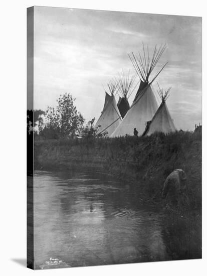 Beyond the Little Bighorn, 1908-Richard Throssel-Stretched Canvas