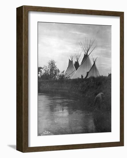 Beyond the Little Bighorn, 1908-Richard Throssel-Framed Photographic Print