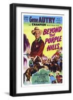 Beyond the Purple Hills-null-Framed Art Print