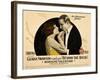 BEYOND THE ROCKS, l-r: Gloria Swanson, Rudolph Valentino on lobbycard, 1922.-null-Framed Art Print