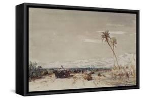Beyrouth, les deux palmiers-Félix Ziem-Framed Stretched Canvas