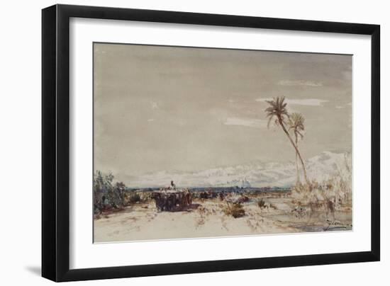Beyrouth, les deux palmiers-Félix Ziem-Framed Giclee Print