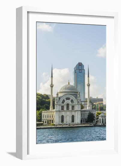 Bezni Alem Valide Sultani Cami Mosque along Bosporus-Guido Cozzi-Framed Photographic Print