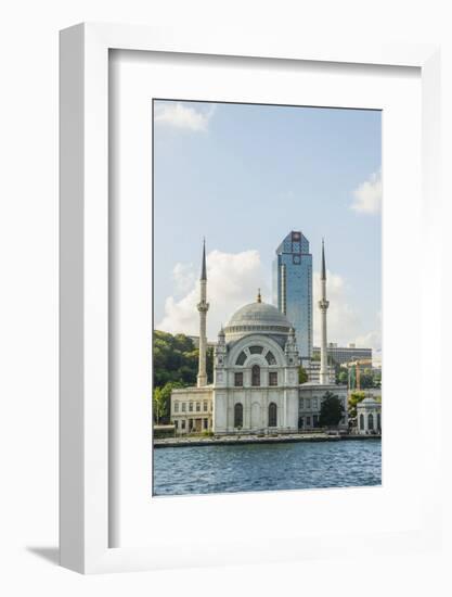 Bezni Alem Valide Sultani Cami Mosque along Bosporus-Guido Cozzi-Framed Photographic Print