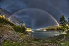 Winter Sunrise over Scenic Lake Louse in Banff National Park, Alberta Canada-BGSmith-Photographic Print