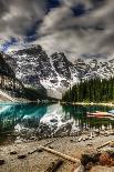 Beautiful Double Rainbow over Scenic Medicine Lake, Jasper National Park in the Canadian Rocky Moun-BGSmith-Framed Photographic Print