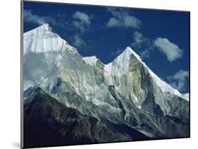 Bhagirathi Parbat, Himalayas, India-Nigel Callow-Mounted Photographic Print