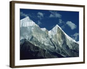 Bhagirathi Parbat, Himalayas, India-Nigel Callow-Framed Photographic Print